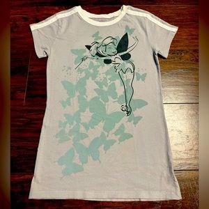 Vintage The Wonderful World Of Disney Tinker Bell Butterfly T-Shirt Girls Medium